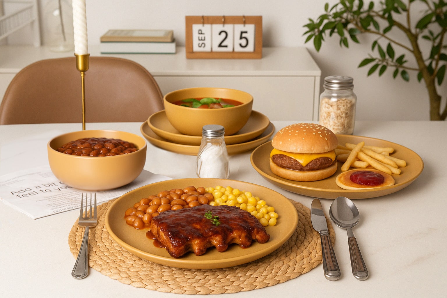 12-Piece Stoneware Dinnerware Sets With Mugs | Microwave & Dishwasher Safe | Non-Toxic Dinner Plates Bowls Set | Stackable Matte Glaze Kitchenware For 3_voghion.com